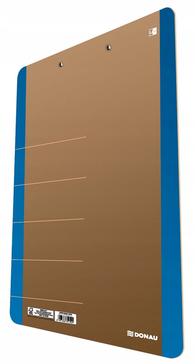 Clipboard A4 Blauw Karton met Klem - Donau Life
