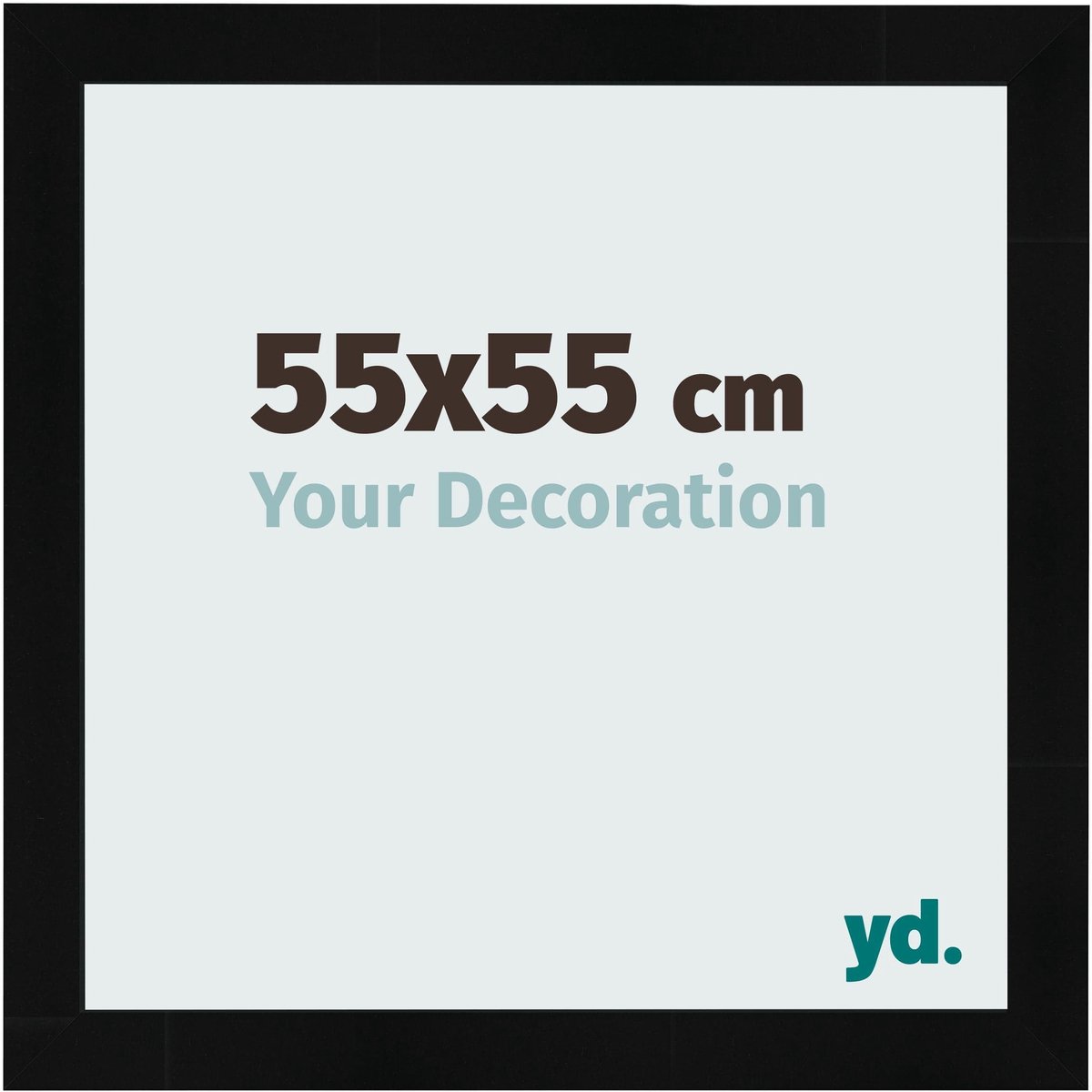 yd. Your Decoration - Fotolijst 55x55 cm - MDF - Zwart Hoogglans - Pisa