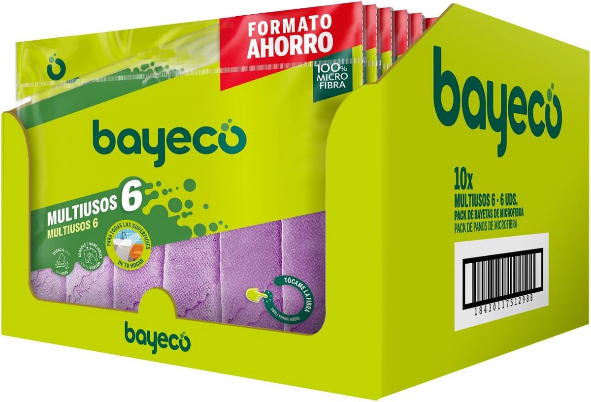 Set van 10 Microvezel Poetsdoeken - Super Absorberend en Pluisvrij - 30x30 cm