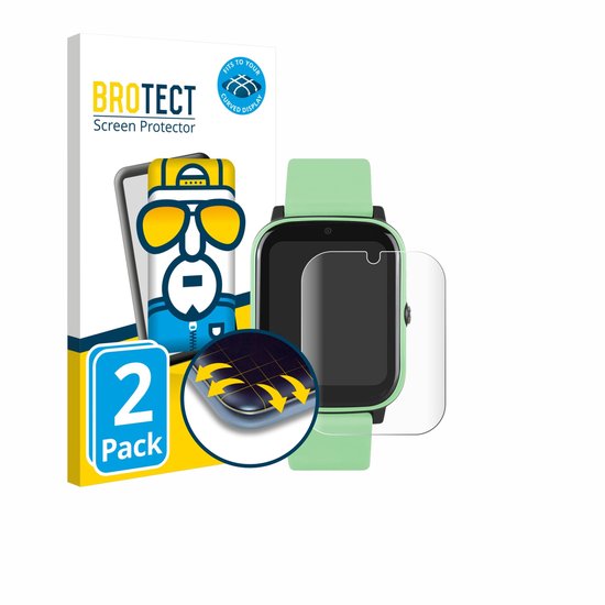 BROTECT - Screenprotector voor One2Track Connect NEXT - Folie Beschermfolie transparant volledig dekking - 2 Stuks
