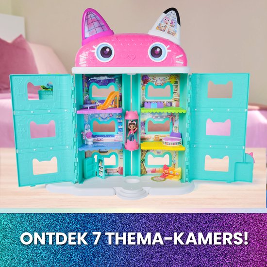 Gabby’s Poppenhuis De Film – Poppenhuis - + 60cm hoog - vanaf 3 jaar - met Speelfiguur & Accessoires