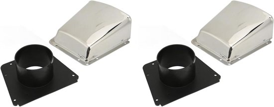 TTGoods - Capot de ventilation marin en acier inoxydable 304 pour bateaux et yachts - Ventilateur de capot de bateau étanche - Accessoire de ventilation avec base en nylon