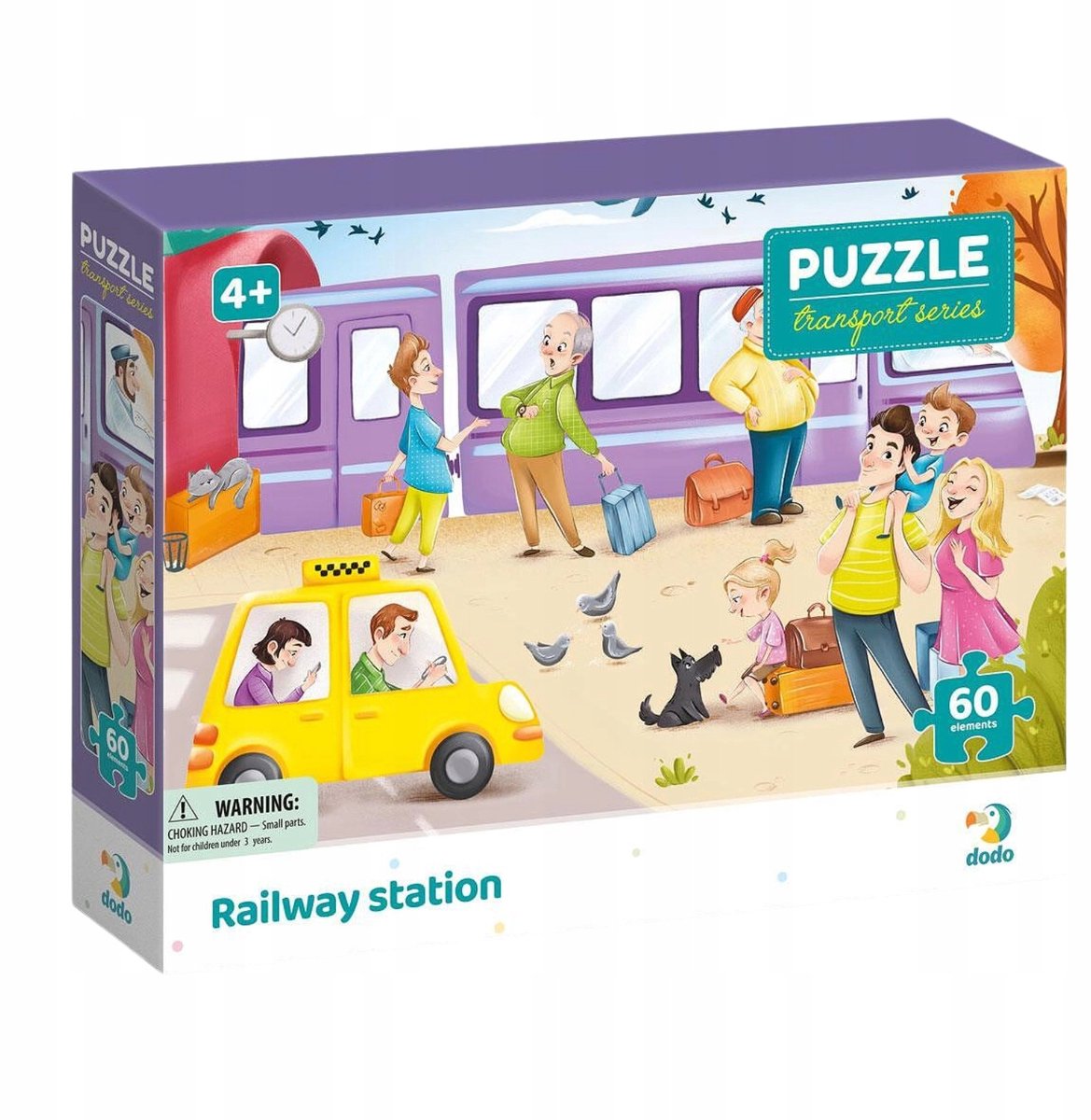 Dodo Treinperron Puzzel 60 Stukken - Leerzaam Speelgoed