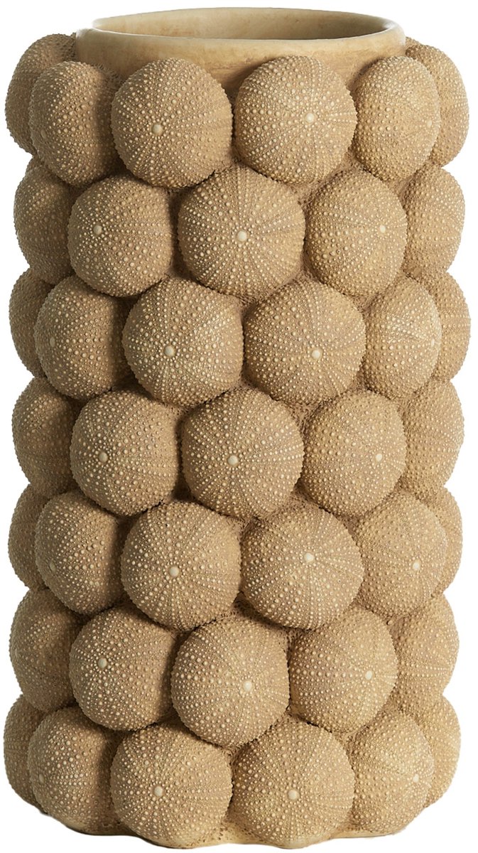 Light & Living Vaas SEA URCHIN - Ø19x32.5cm - Bruin