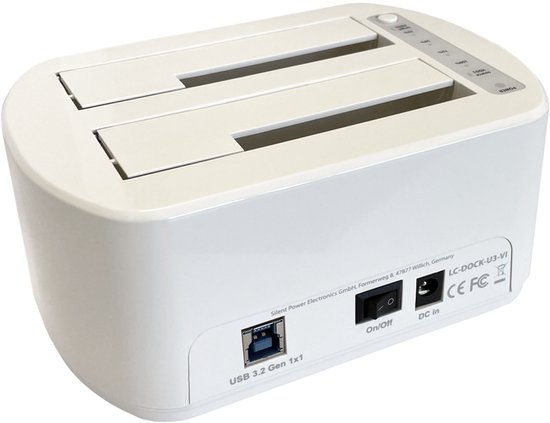 LC-DOCK-U3-VI Docking- en kopieerstation, 2x 2,5"/3,5" SATA, USB 3.0 van Merkloos — afbeelding 3