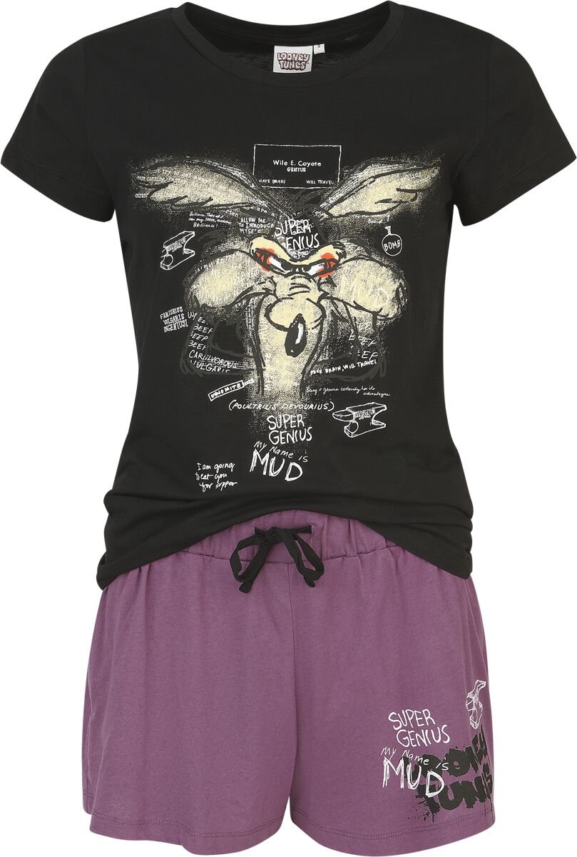 Looney Tunes Wile E Coyote Pyjama meerkleurig Katoen multicolor