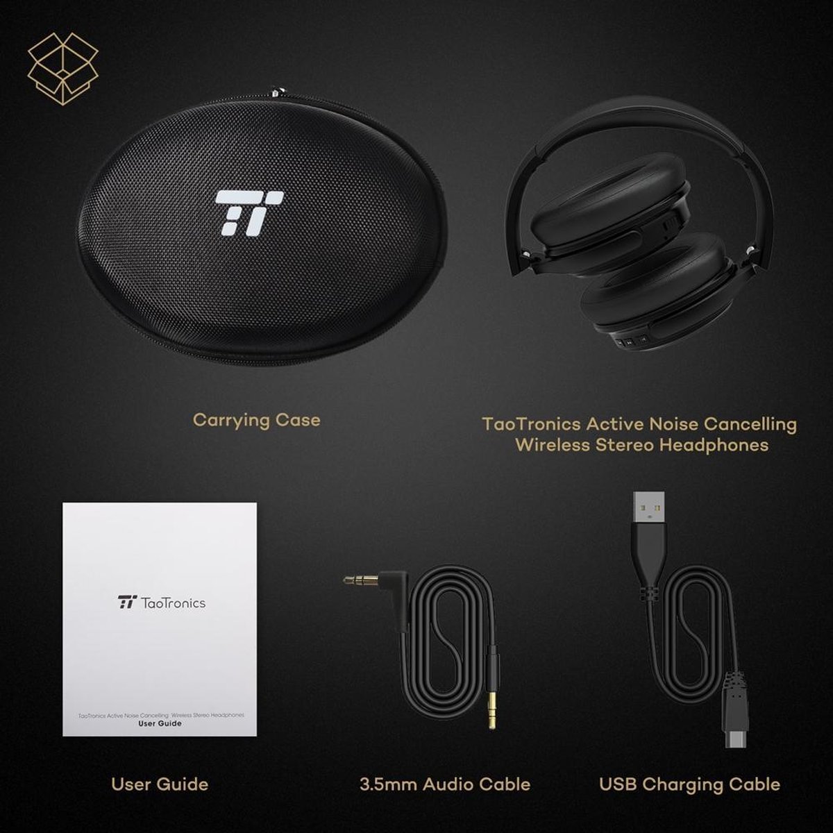 TaoTronics On-Ear Bt Headphone TT-BH22 OP Black | bol.com