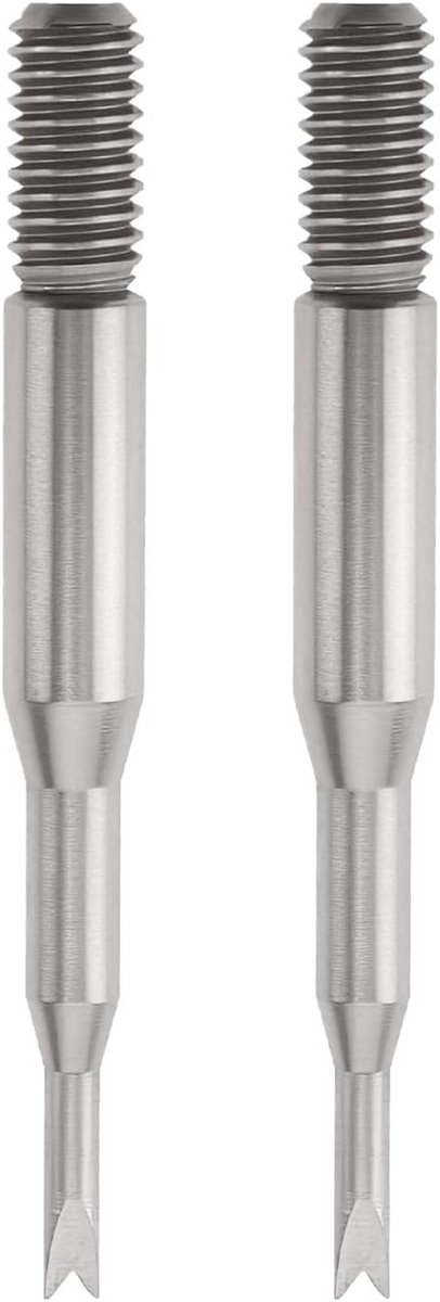 Vorken 1,2 mm Veerstift Hulpmiddel 2 stuks - Vervanging voor 6767-AF - Compatibel met Bergeon 6767-F en 7767-F - Gereedschap voor Horloge Reparatie