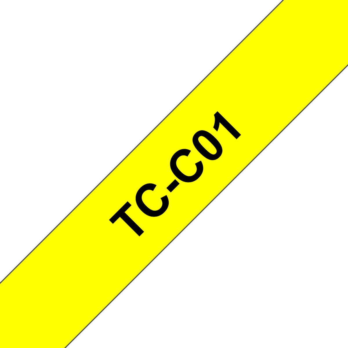 TC-C01 - 12mm - black on yellow for PT-8E / PT-2000 / PT-3000 / PT-5000