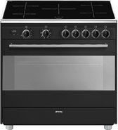 SMEG BG91IAN2 - Inductiefornuis - 90 cm - 5 zones - Antraciet
