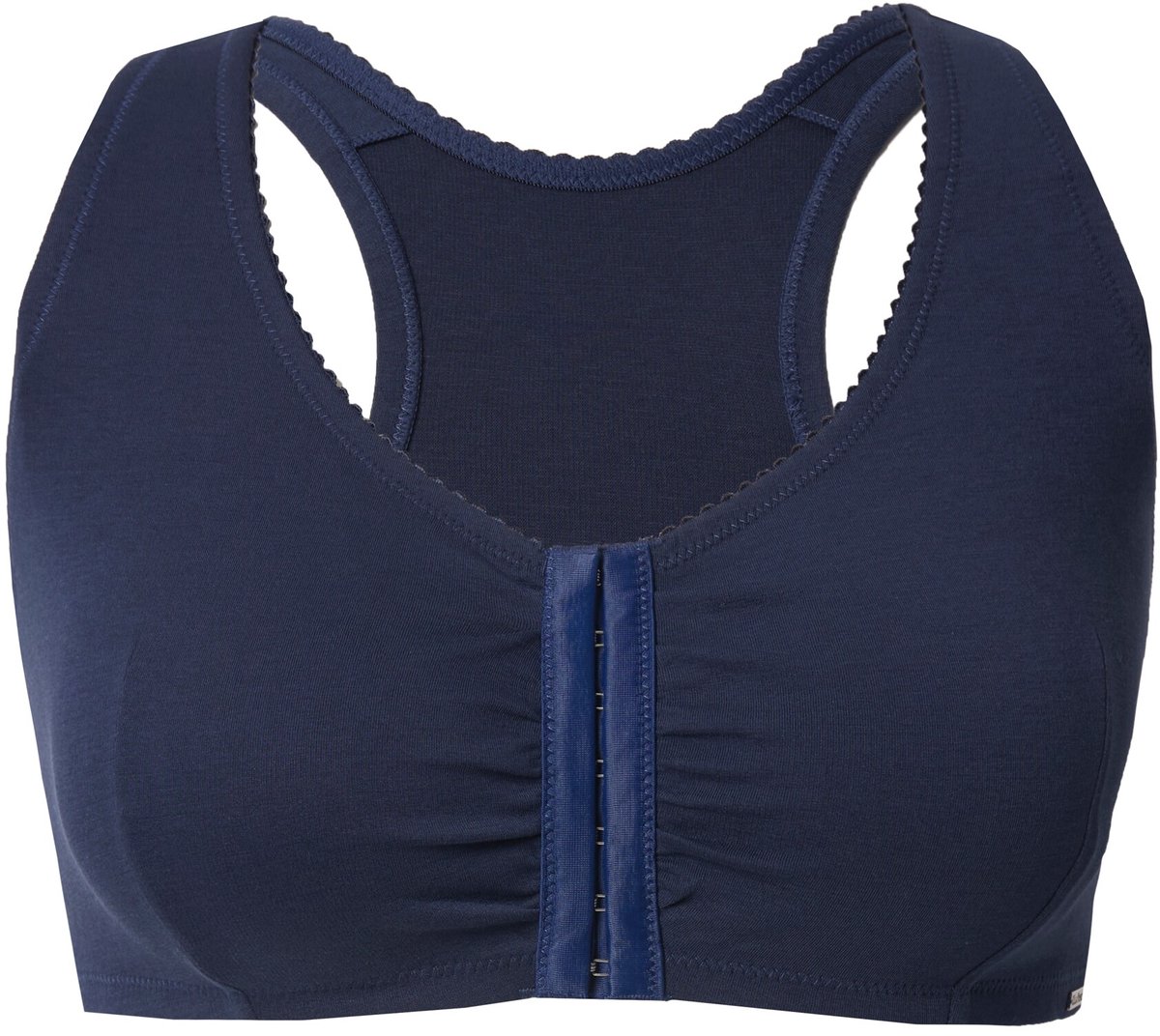 Ulla Popken - Dames - Bustier borstvoedingsbeha voorsluiting - Nachtblauw - Maat 85D