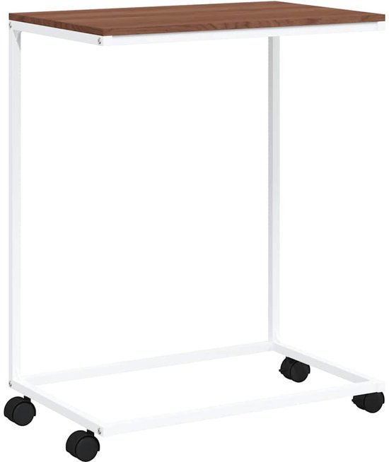 Deskica Salontafel met wieltjes, kleine bijzettafel, stijlvolle