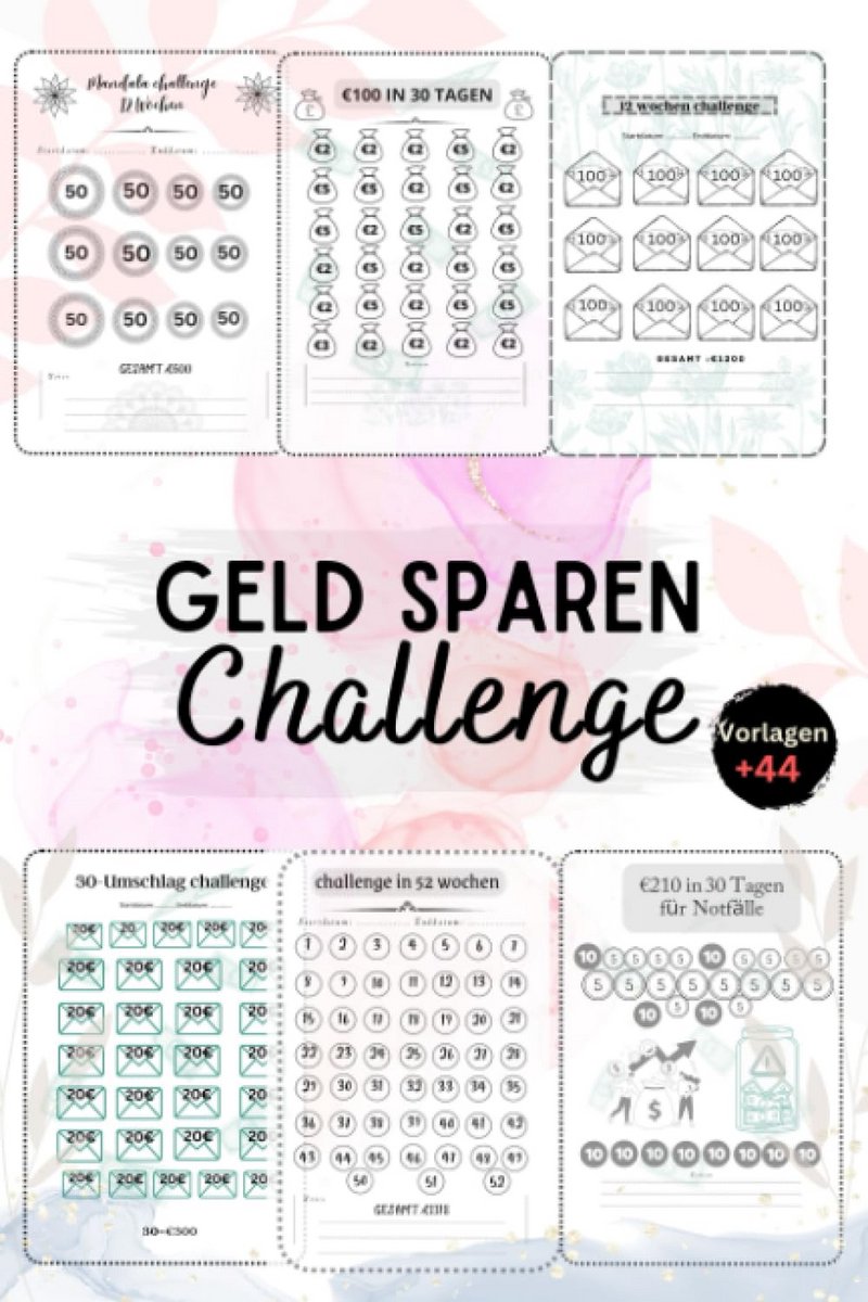 Geld Bespaar Uitdagingen Boek: Budgetplanner en 98 Spaarchallenges voor Financiële Doelen