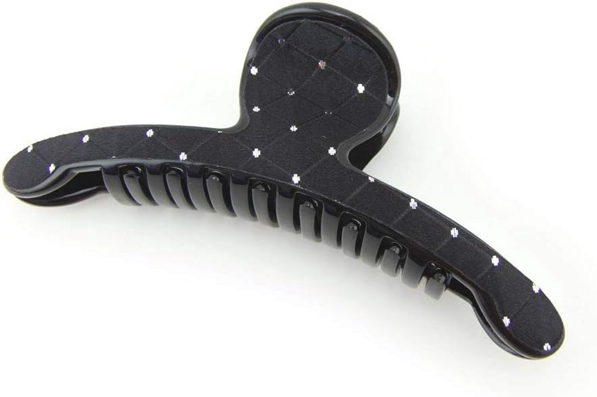 Grote Haarclip Zwart – Stijlvolle Klem voor Lang en Dik Haar