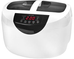 Denson UC-002 Ultrasone Reiniger 2,5L – Professionele Ultrasone Reiniging – Met Verwarming – 40 kHz – Voor Cosmetische en Tandheelkundige Instrumenten – Wit/Zilver