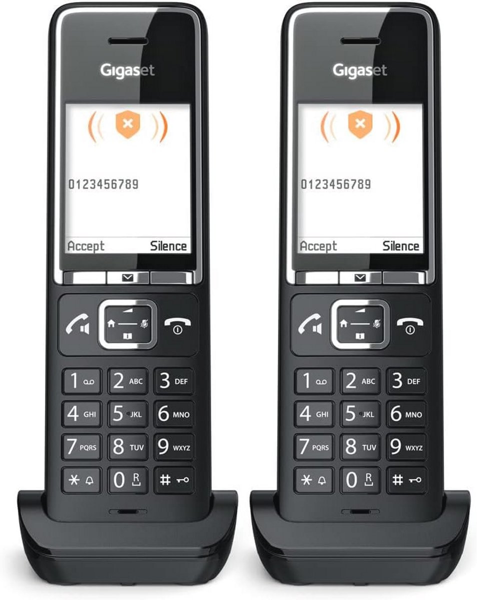Draadloze DECT Telefoon Set met 2 Handsets en Gekleurde Display
