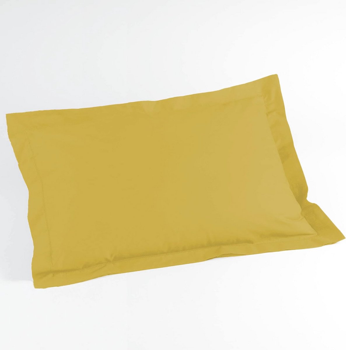 Kussensloop 50 x 70 cm - 100% katoen in okerkleur - Comfortabel en stijlvol beddengoed