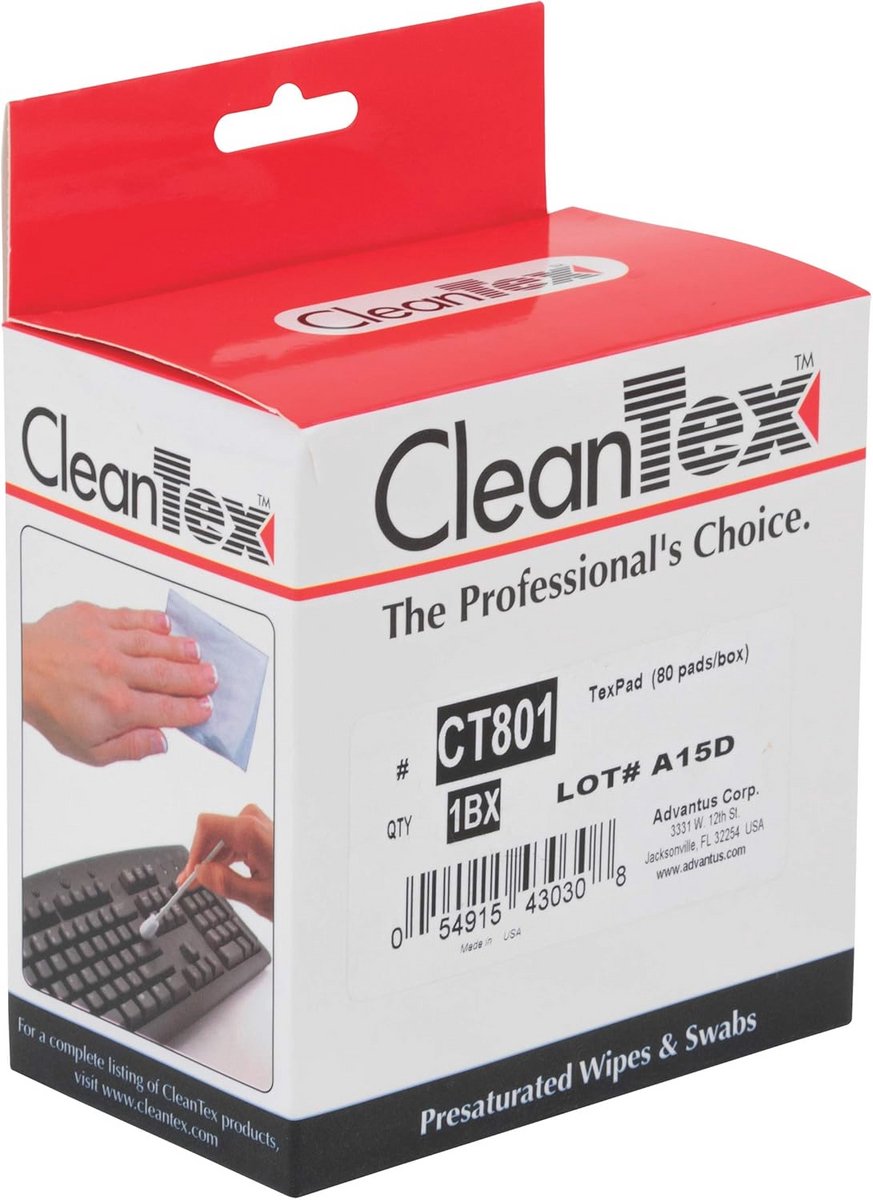Texpad Tape Hoofd Cleaner Pads - Doos van 250 Stuks - Veilig en Effectief