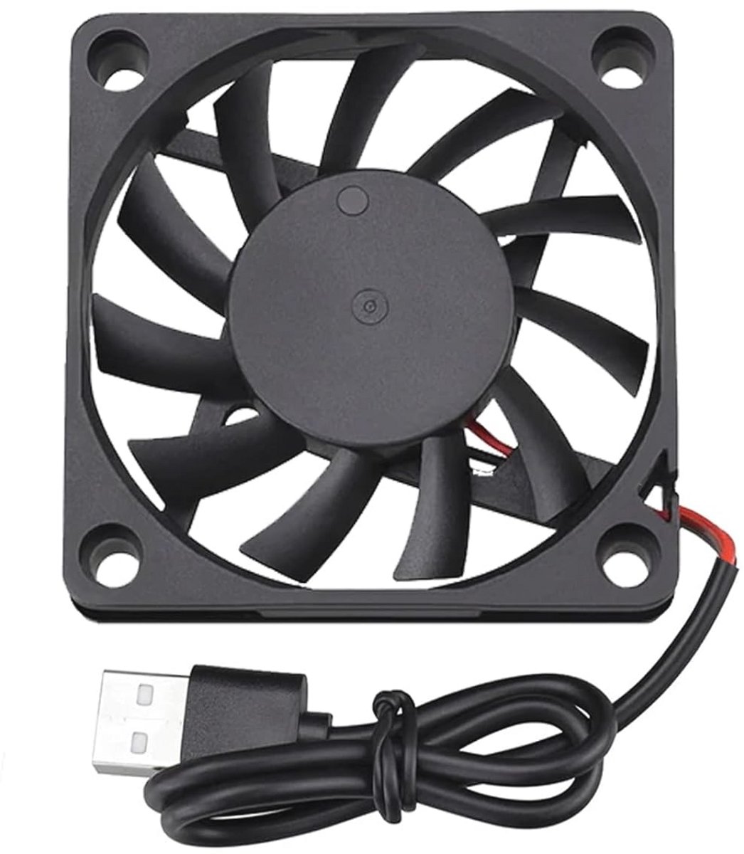 Krachtige USB CPU-koeler 60x60mm met 5V spanning