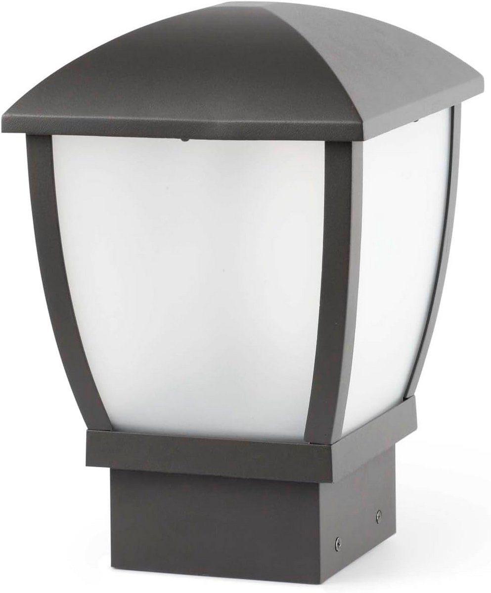 Wandlamp 100 W van Aluminium en Polycarbonaat - Grijze Wandverlichting voor Binnen en Buiten