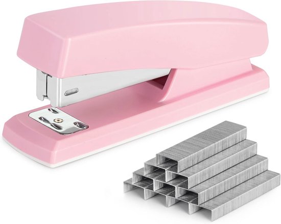 Netjes Machine Desktop Nietmachine met 640 Nietjes - Kantoornietmachine voor 25 Vellen ...