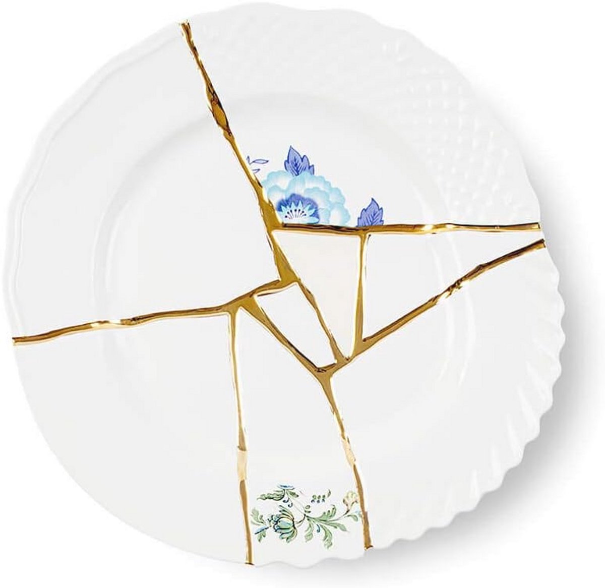 Plaat Porselein Ø27,5 cm Kintsugi Inspiratie