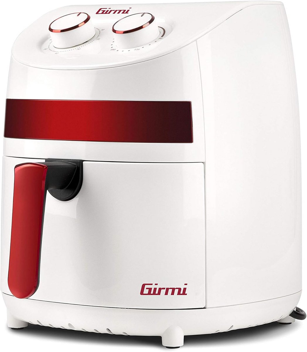 Compacte Airfryer met 3.2 Liter, Instelbare Temperatuur en Receptenboek