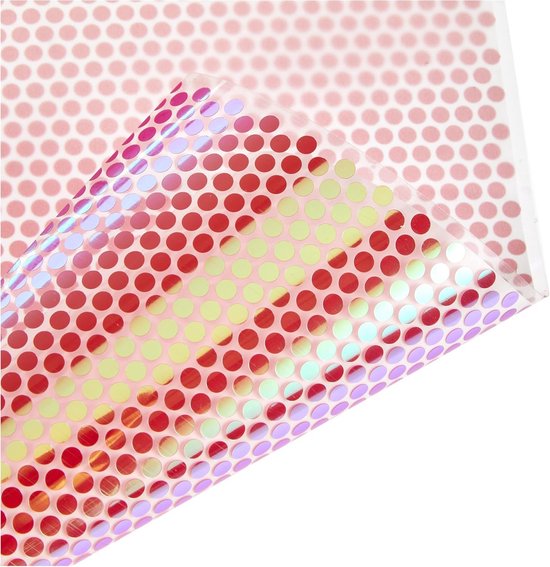 Holografisch IJzer-op Mozaïek Cirkels Opaal Warmteoverdracht Vinyl Rol ...