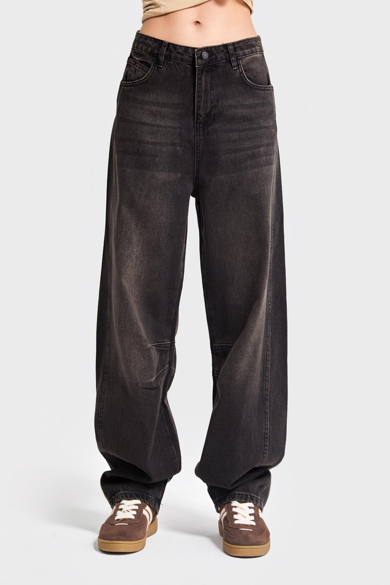 It's Basic - Baggy Mid Rise Jeans - Stone
