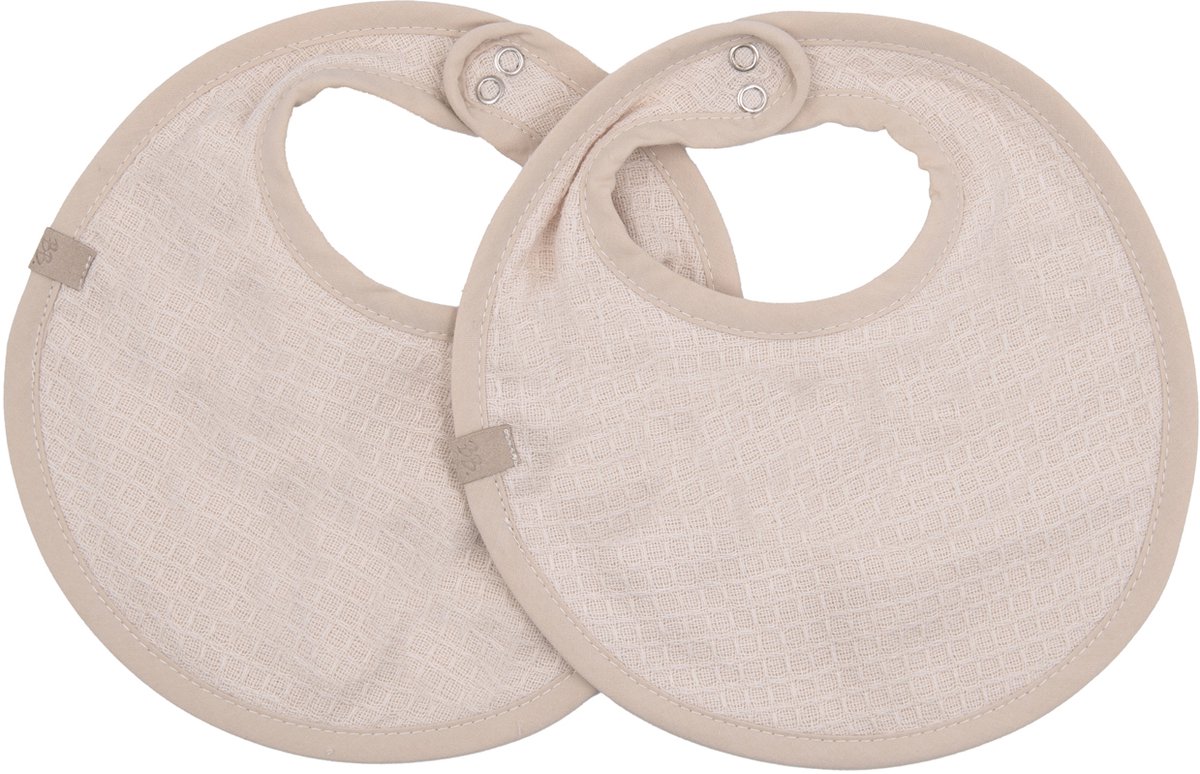 Bamboom Waffle Terry Slabbetjes – Set van 2 - Mocha Sand