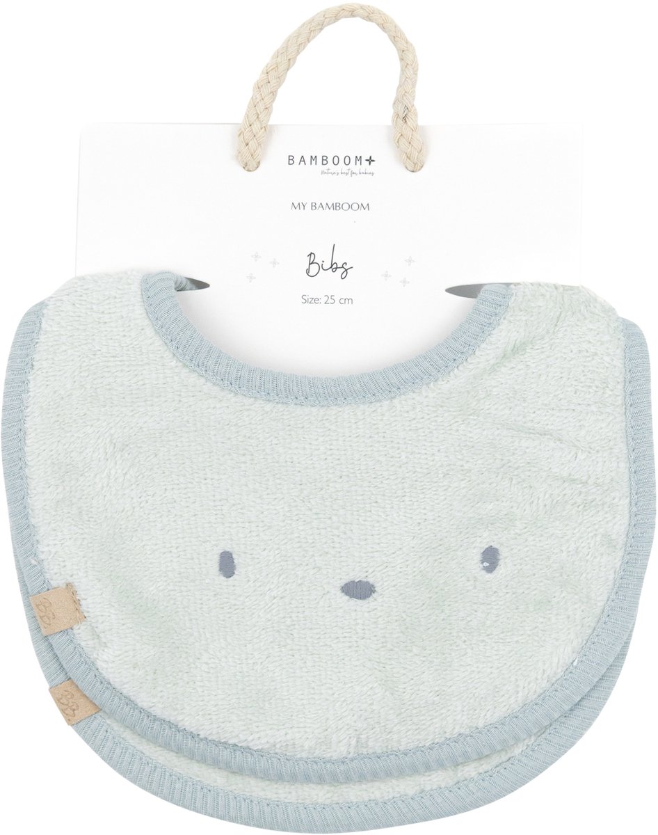 Bamboom Terry Slabbetjes – Set van 2 - Sky Grey