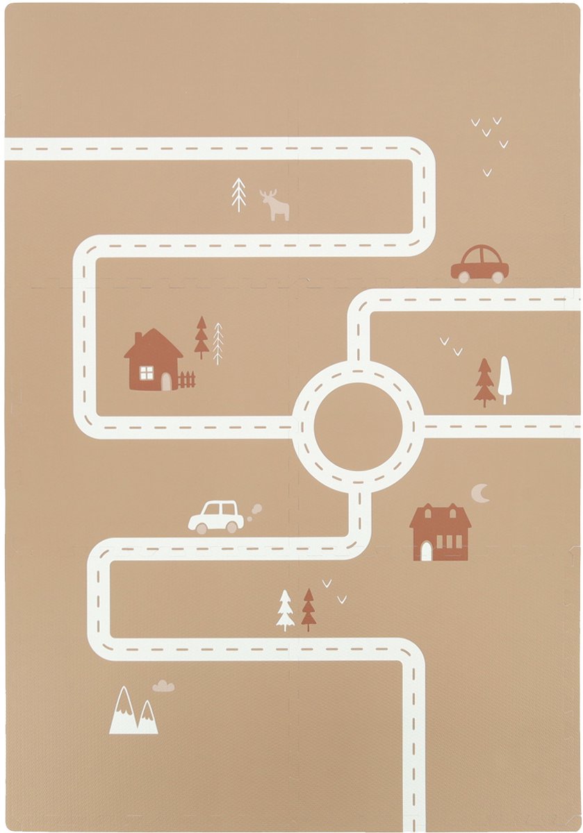 Puck Playmat Road - Brown Sandy