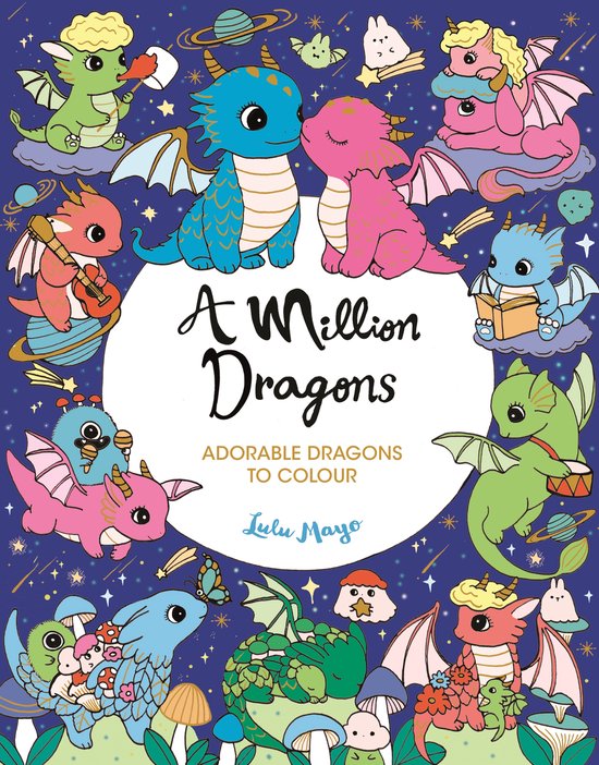 A Million Creatures to Colour-A Million Dragons - cover