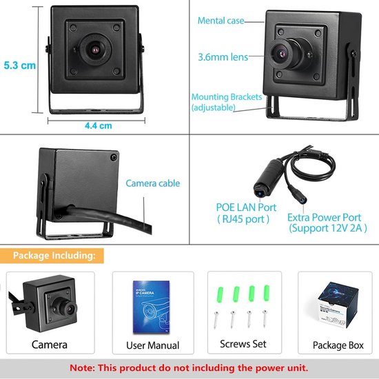 Variante 4-Mini caméra de surveillance WiFi Ip P2P, caméscope sans fil