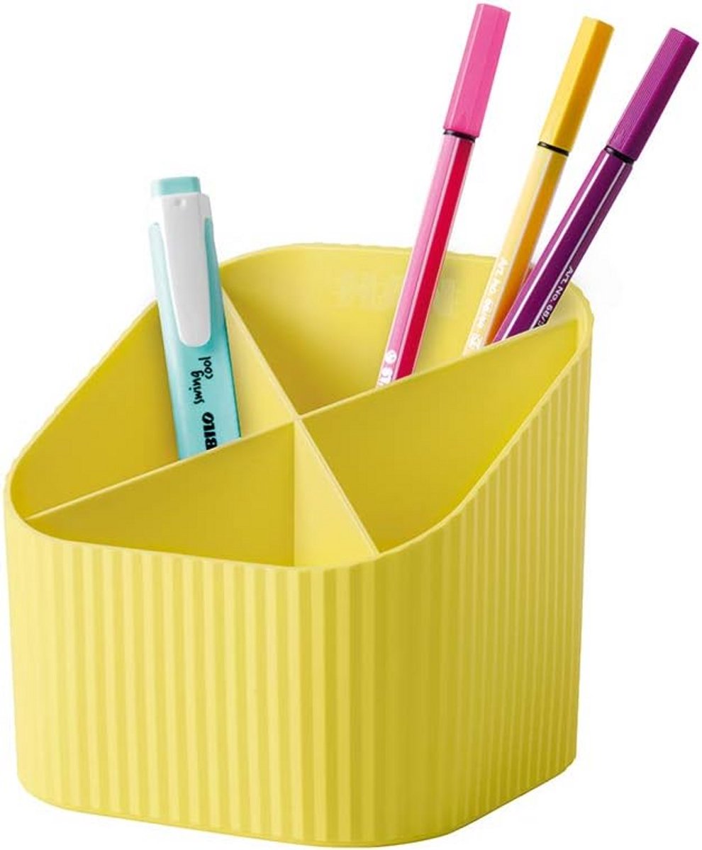Bureau Organizer Geel - Duurzaam Opslagbakje van 100% Gerecycled Materiaal
