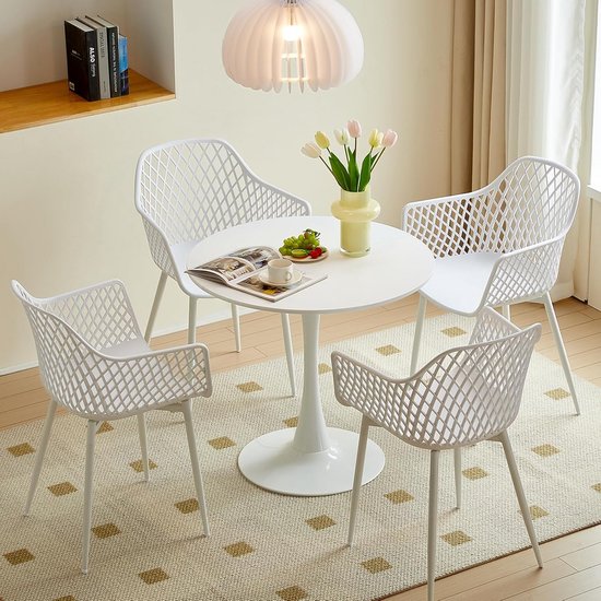 Ronde Eettafel in Scandinavische Stijl - Klein en Modern voor Keuken of ...