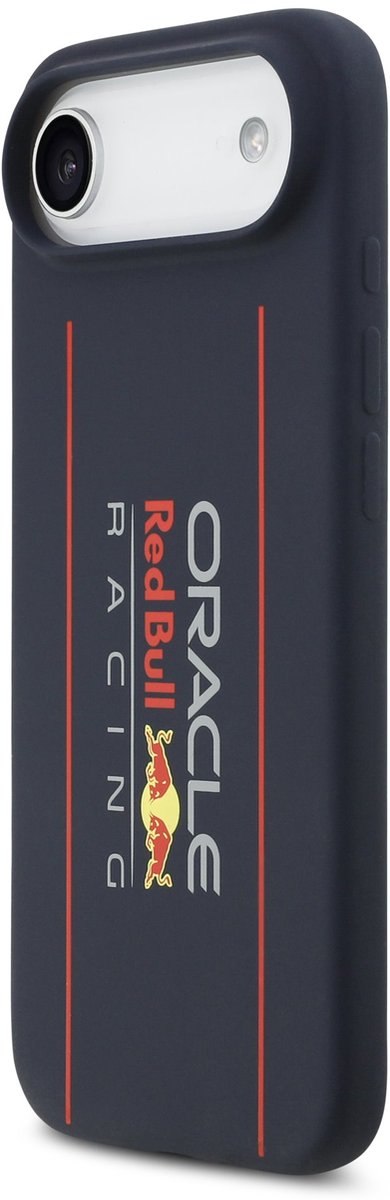 Red Bull Racing Silicone Oversize Vertical Logo Back Cover hoesje met MagSafe voor Apple iPhone Air - Donkerblauw van Merkloos — afbeelding 4