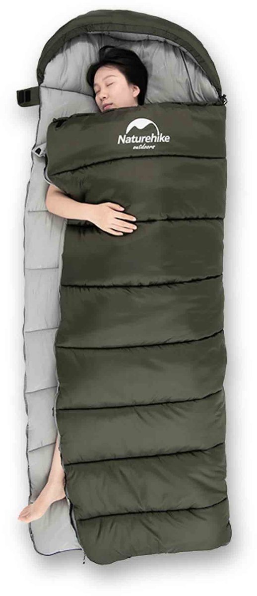 U-serie slaapzak u350s 1700g - groen naturhike groen uni