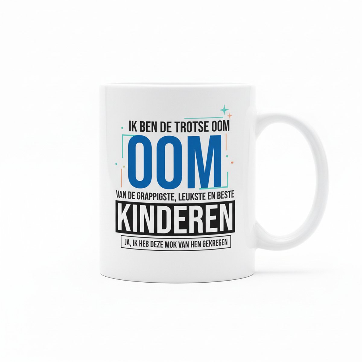 Trots Oom “Beste Kinderen” Tekst Mok – Grappig Cadeau voor Oom – 330 ml Keramische Koffiemok