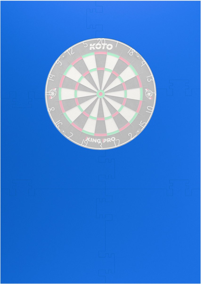 KOTO - 6PCS. Dart Surround Blauw - Vierkant - Dartbord Surround Ring - EVA - Economisch & Duurzaam - Beschermd Muren & Dartpunten