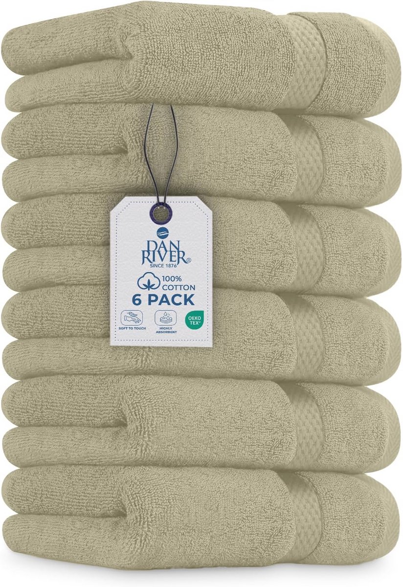 Luxe handdoekenset 6 stuks 100% katoen - Ultrazacht en absorberend voor salon, spa, sports