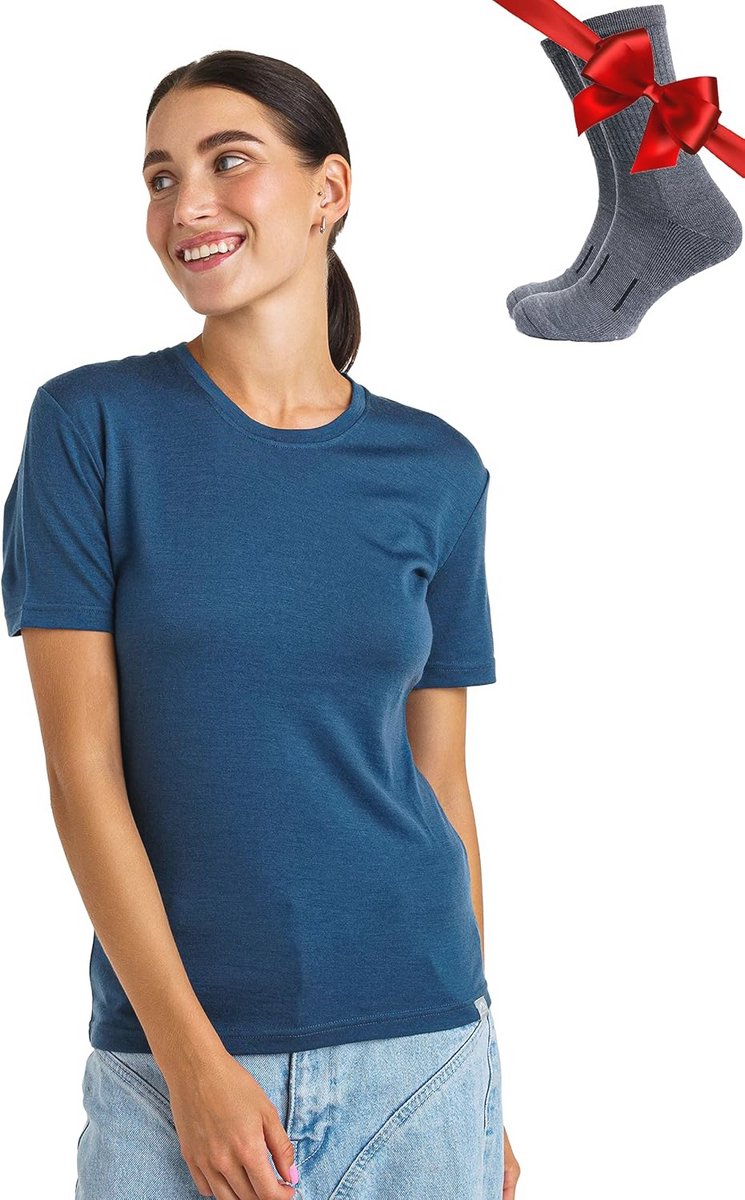 100% Merino T-Shirt voor Vrouwen – Ideale Thermokleding voor Hiken, Sport en Dagelijks Gebruik 100% Merino T-Shirt voor Vrouwen – Ideale Thermokleding voor Hiken, Sport en Dagelijks Gebruik