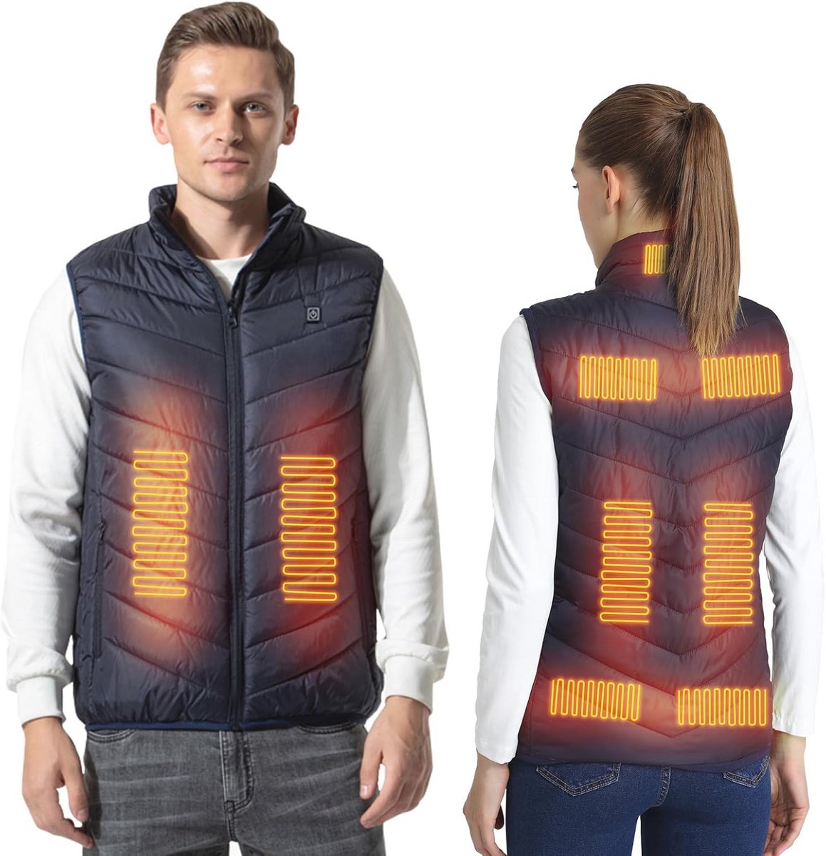 Verwarmd Vest met 3 Temperatuurstanden en 9/13/17 Verwarmingszones