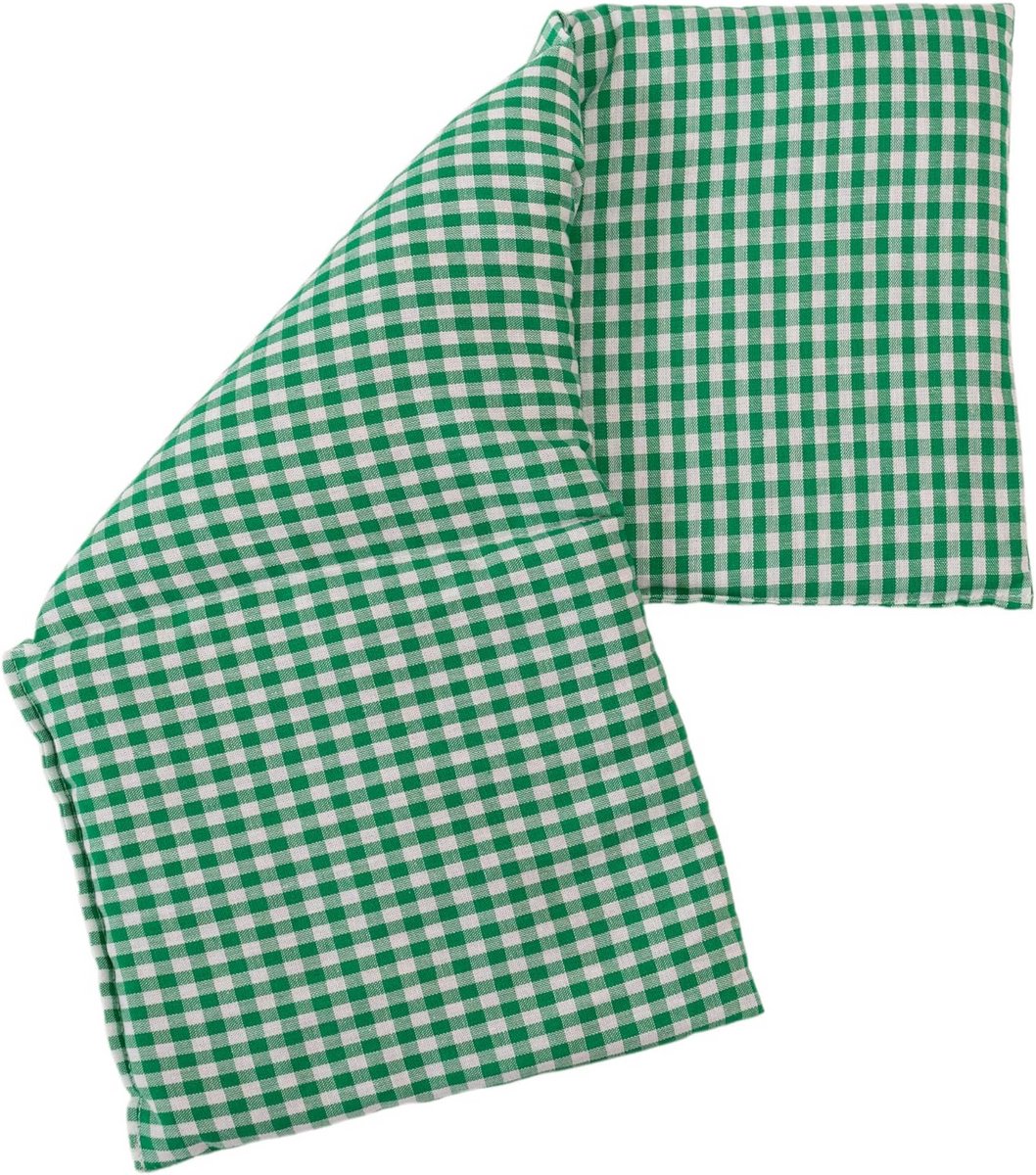 Warmtekussen 20x50cm 3-kamer - Groene en Witte Kleur voor Wellness