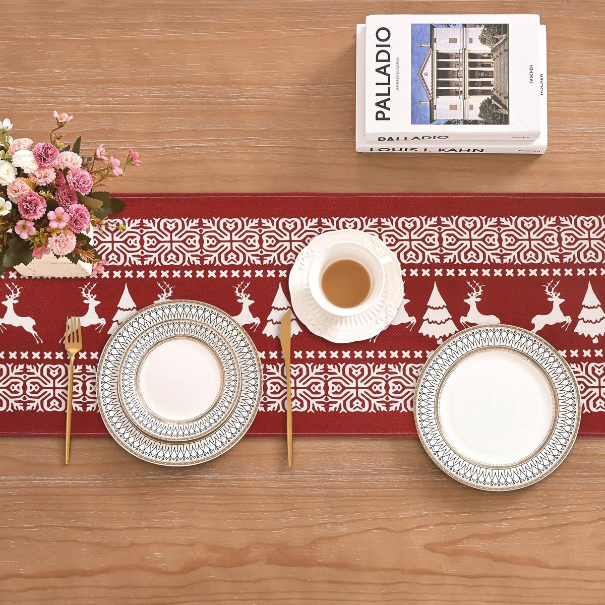 Tafelloper Kerstmis 40 x 140 cm - Winter Decoratie voor Feestdagen