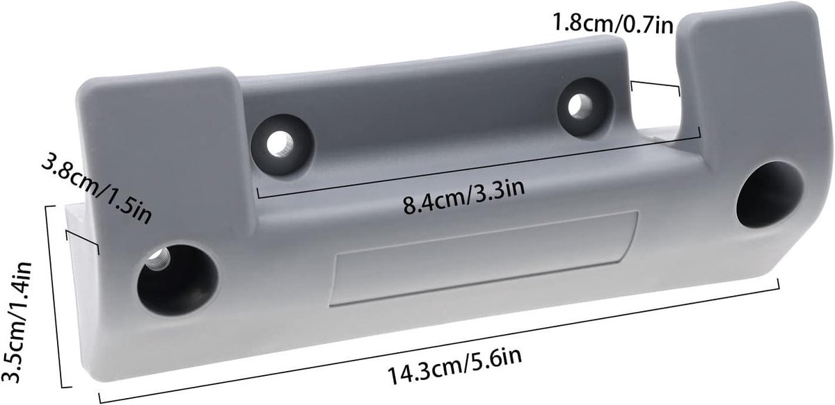 Allecta - Waterslang Reel Houder Muurbeugel voor Tuinslang Opslag - Wandmontage Beugel Plastic - Waterpijp Vervanging - Slang Bevestigingsbeugel