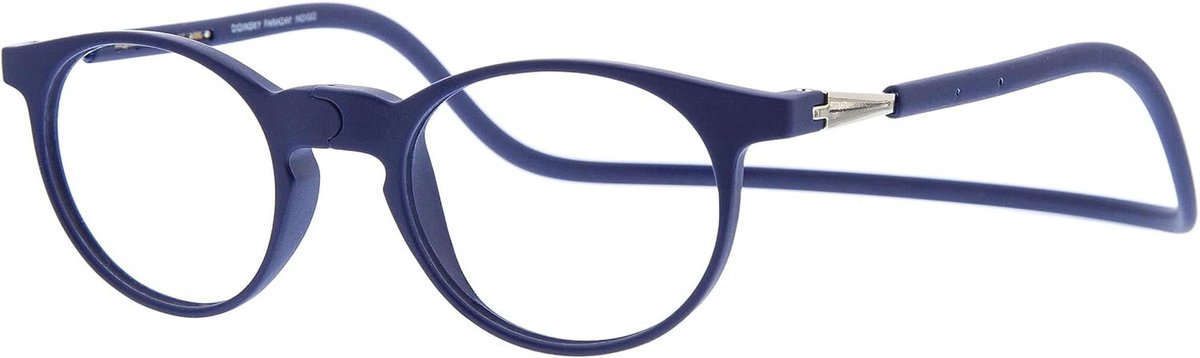 Ronde ouderszichtsbril met magneet en blauw lichtfilter - ontspiegelde leesbril voor dames en heren