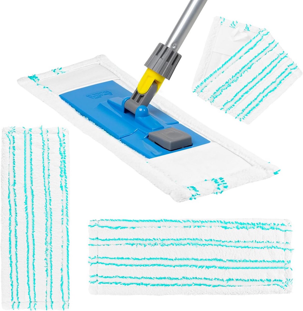 3x Microvezel Dweils voor Dweilmachine (Vervangende Doeken 44x15 cm)