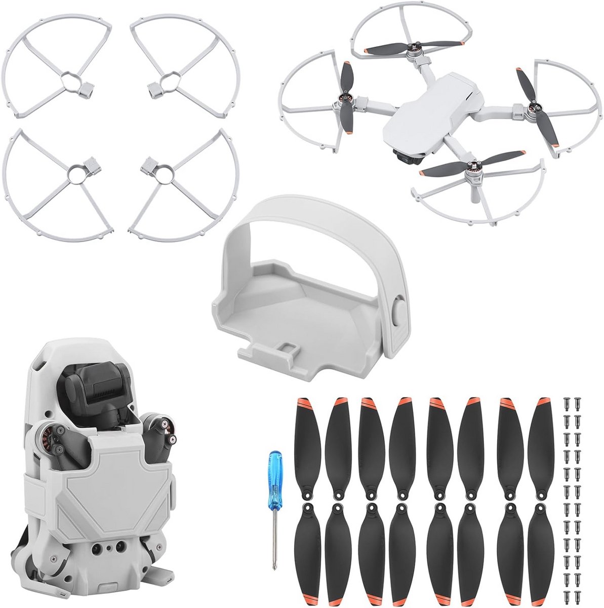Lichte Propellerbeveiliging en Accessoireset voor Mini Drones - 16 Stuks