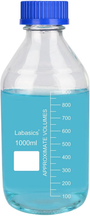 Amberbruine ronde media-opslagfles - 100 ml tot 2000 ml GL45 Amberbruine ronde media-opslagfles - 100 ml tot 2000 ml GL45